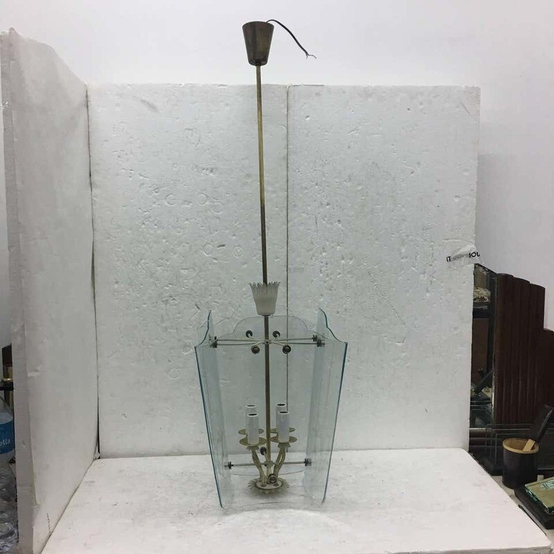 Pietro Chiesa for Fontana Arte Lantern Pendant, circa 1935