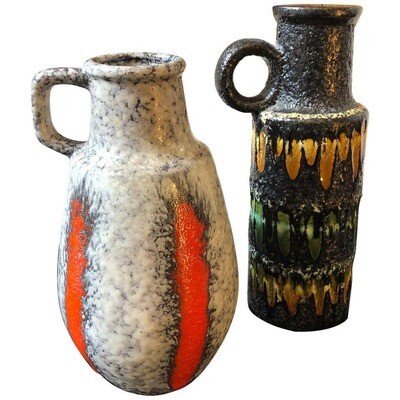Two Lava Keramik German Jugs by Scheurich, circa 1970