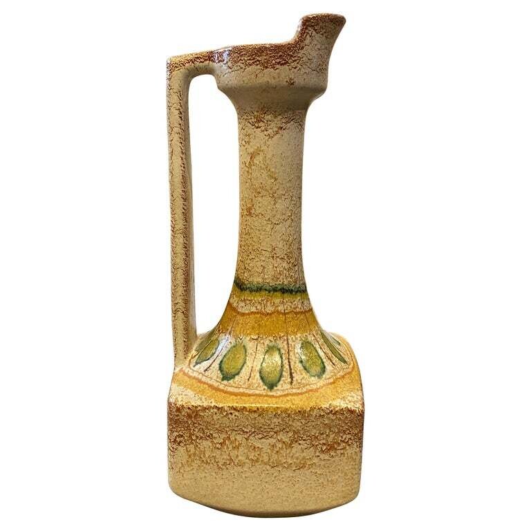 Rare Mid-Century Modern Ceramic Jug by Bertoncello, circa 1970