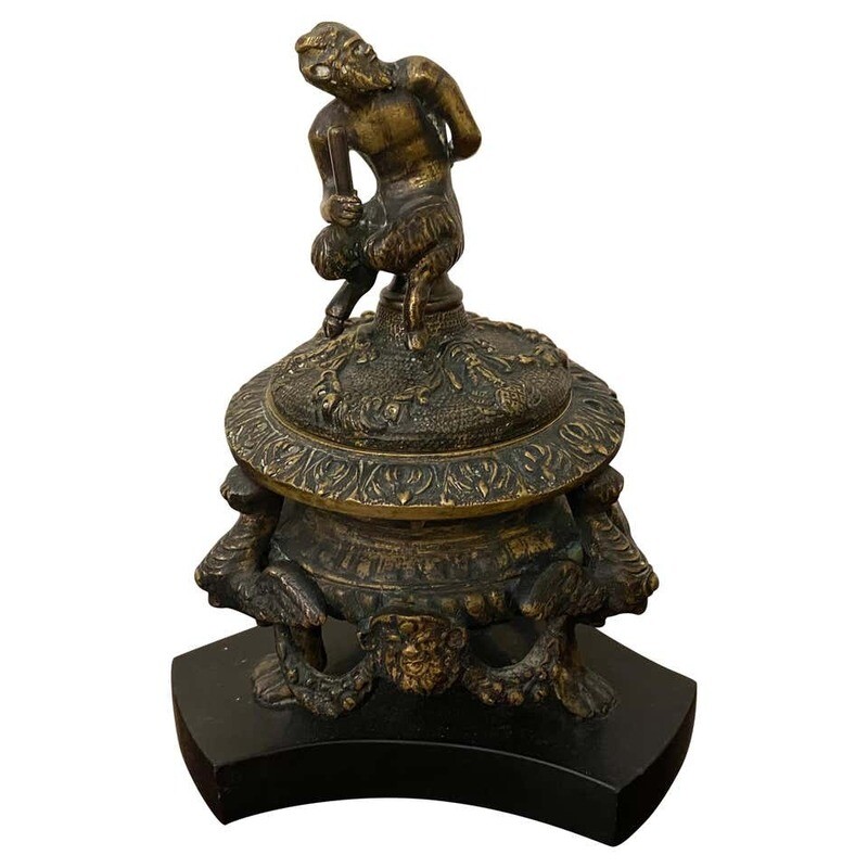 1850s Bronze Italian Inkwell