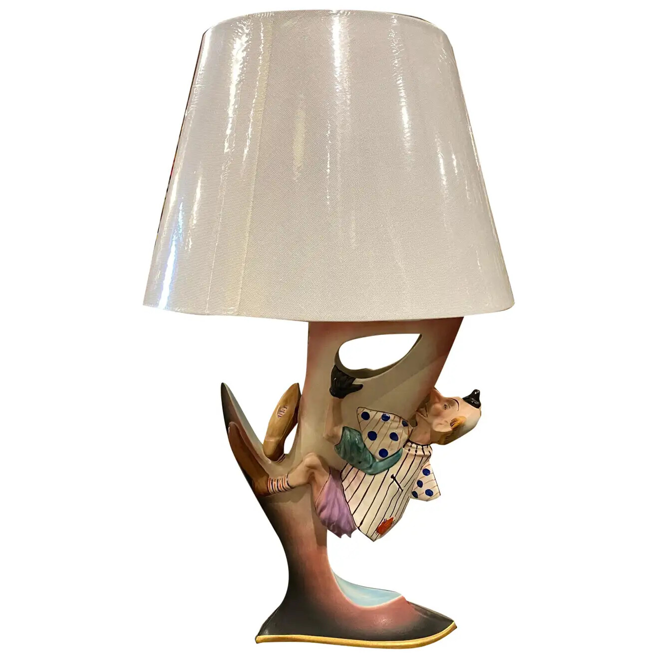 1960s Hand-Painted Porcelain Italian Table Lamp