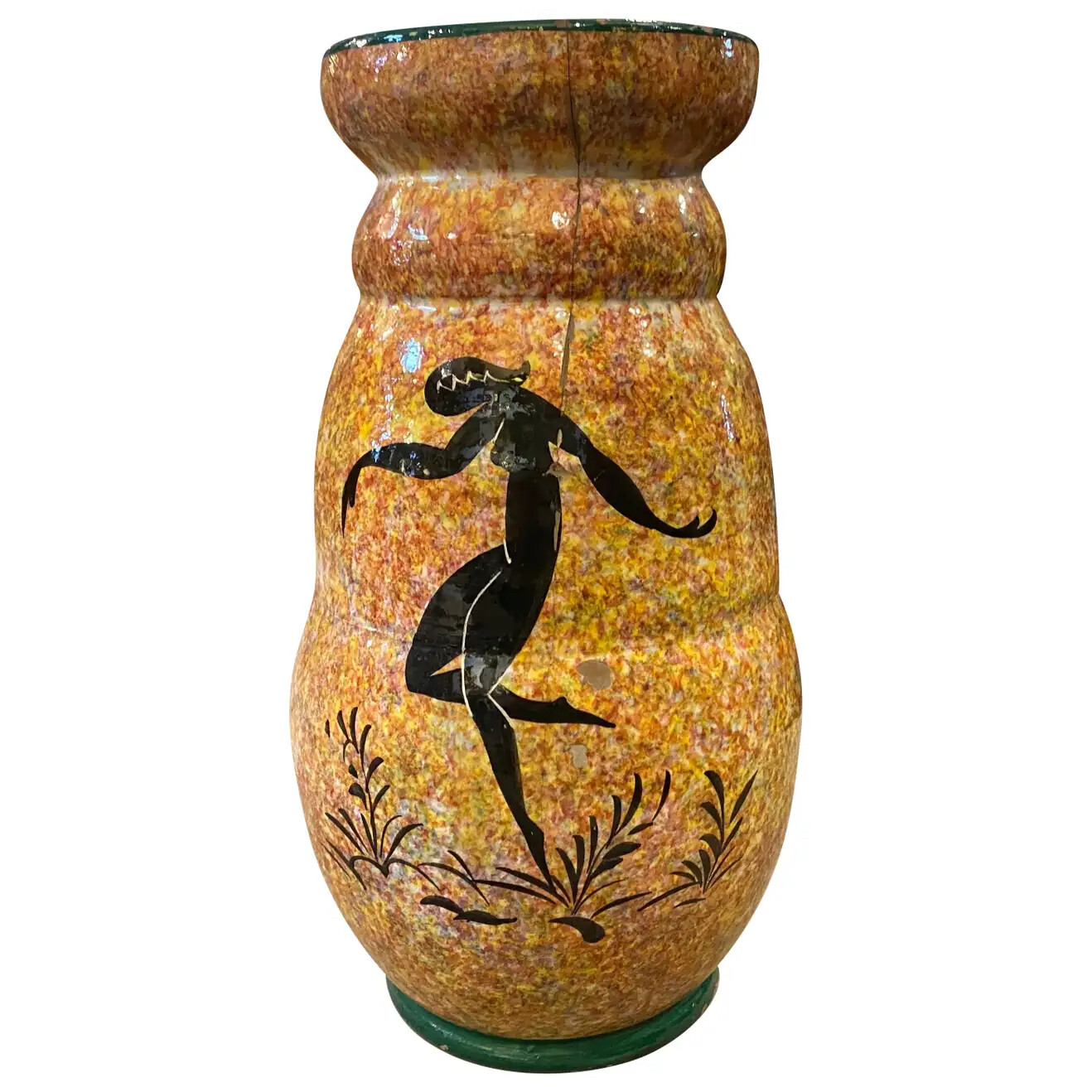 1930s Bitossi Art Deco Ceramic Italian Vase