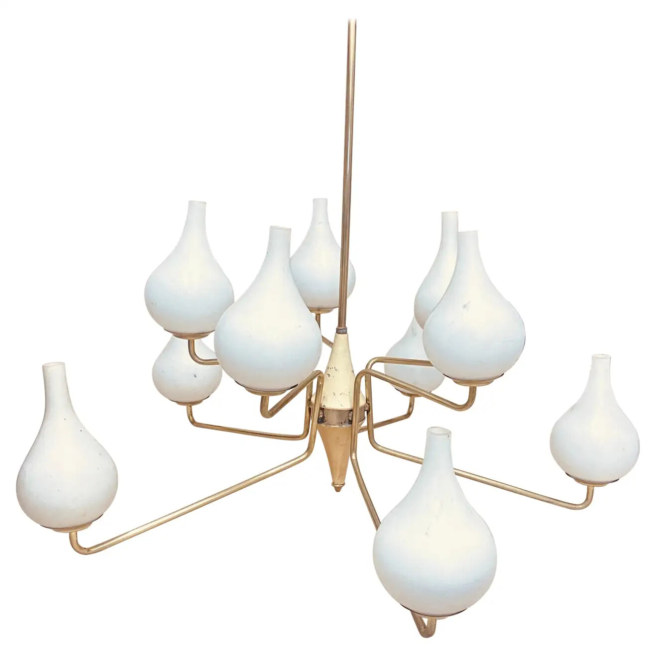 1950s Mid-Century Modern Italian Chandelier in the Manner of Arredoluce