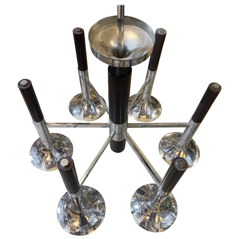 1970s Reggiani Style Space Age Italian Chandelier