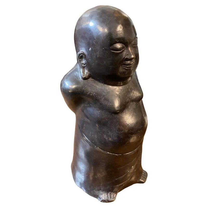 Late 19th Century Bronze Chinese Buddha Sculpture