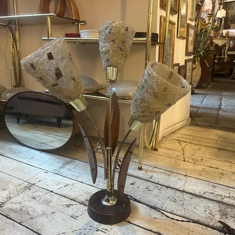 1980s Gaetano Pesce Style Modern Metal, Resin and Plastic Italian Table Lamp