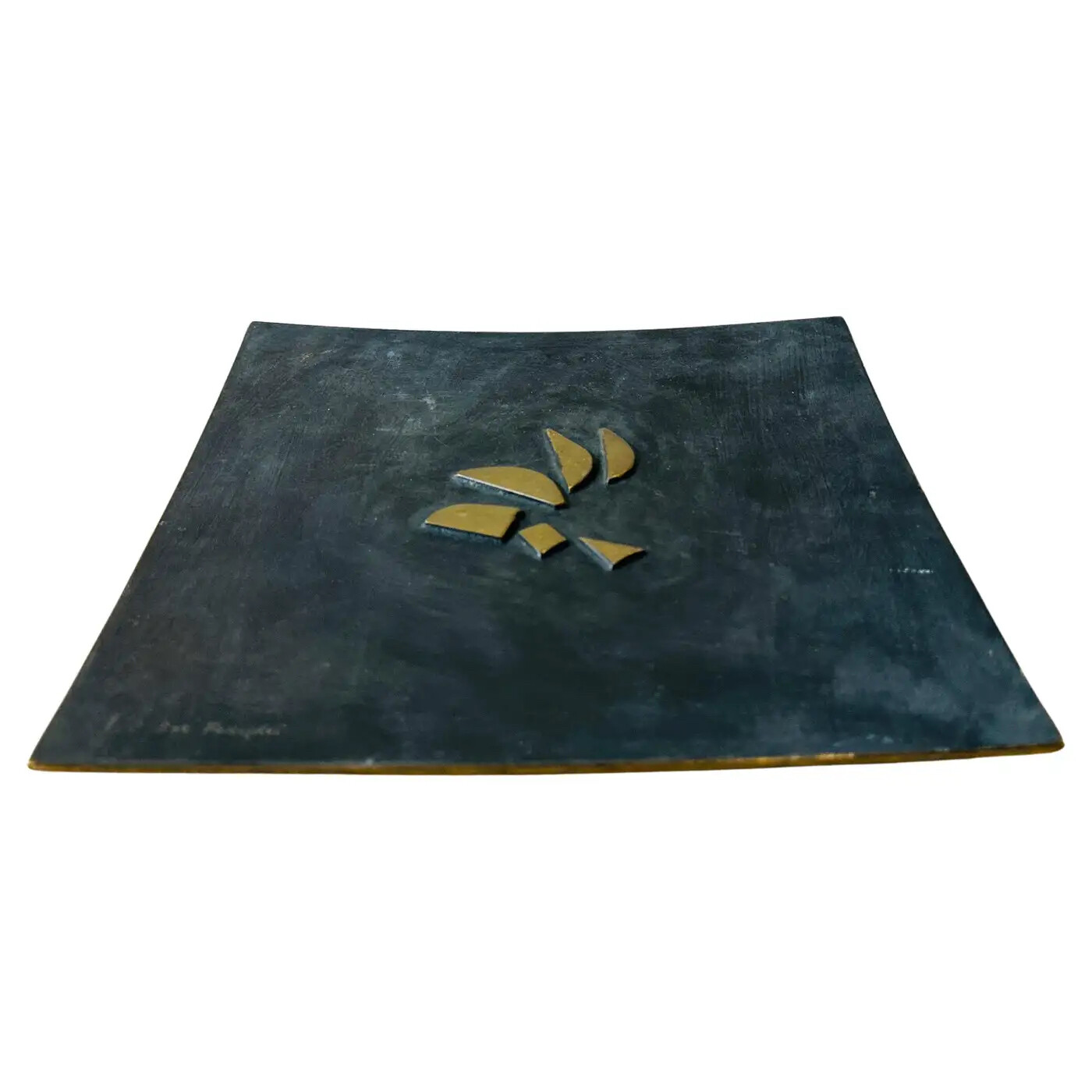 1970s Modernist Sculptural Bronze Centerpiece by Esa Fedrigolli for Esart