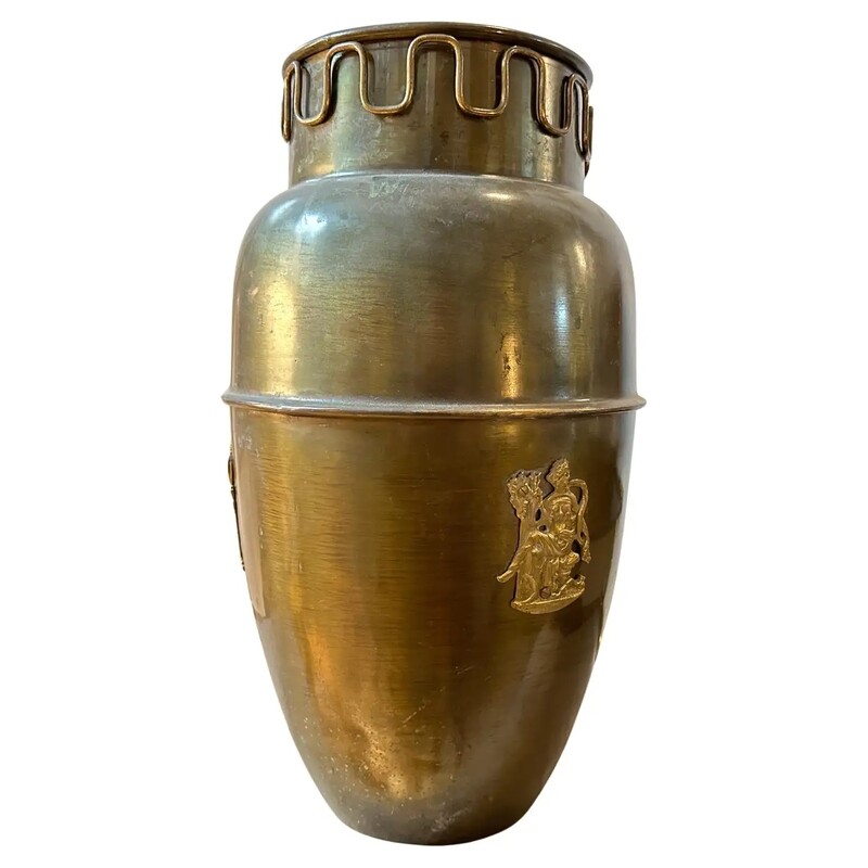 1950s Mid-Century Modern Brass Italian Umbrella Stand in the Manner of Gio Ponti
