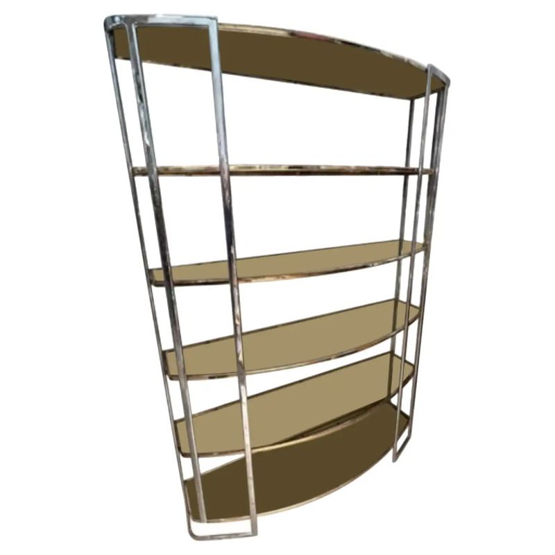 A 1960s Romeo Rega Attributable Mid-Century Modern Italian Bookcase