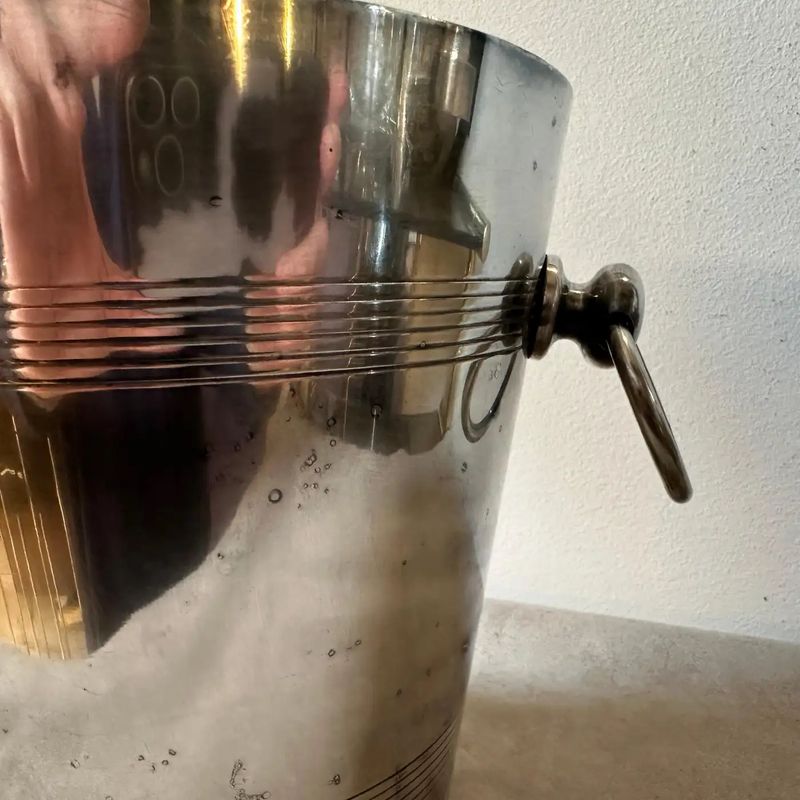 1950s Art Deco Silver Plated French Wine Cooler