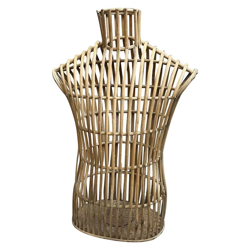 1920 Art Deco Bamboo Italian Tailor's Bust