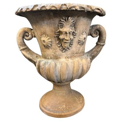1900s Neo Classical Terracotta Italian Crater Vase
