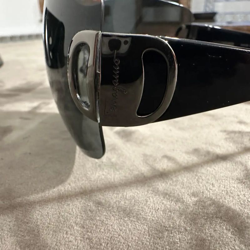 1990s Vintage Oversized Mask Sunglasses by Salvatore Ferragamo