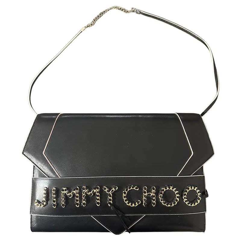 21st Century Jimmy Choo Black Leather Crossbody Bag