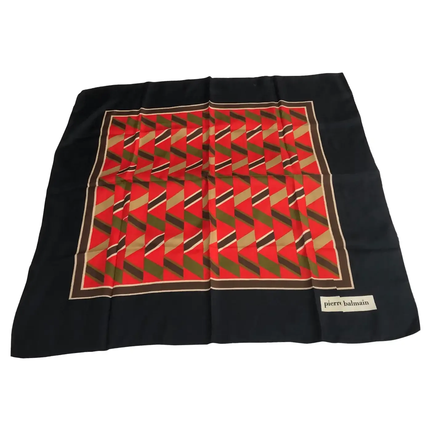 1970s Vintage Pierre Balmain Silk French Foulard 1970s Vintage Pierre Balmain Silk French Foulard