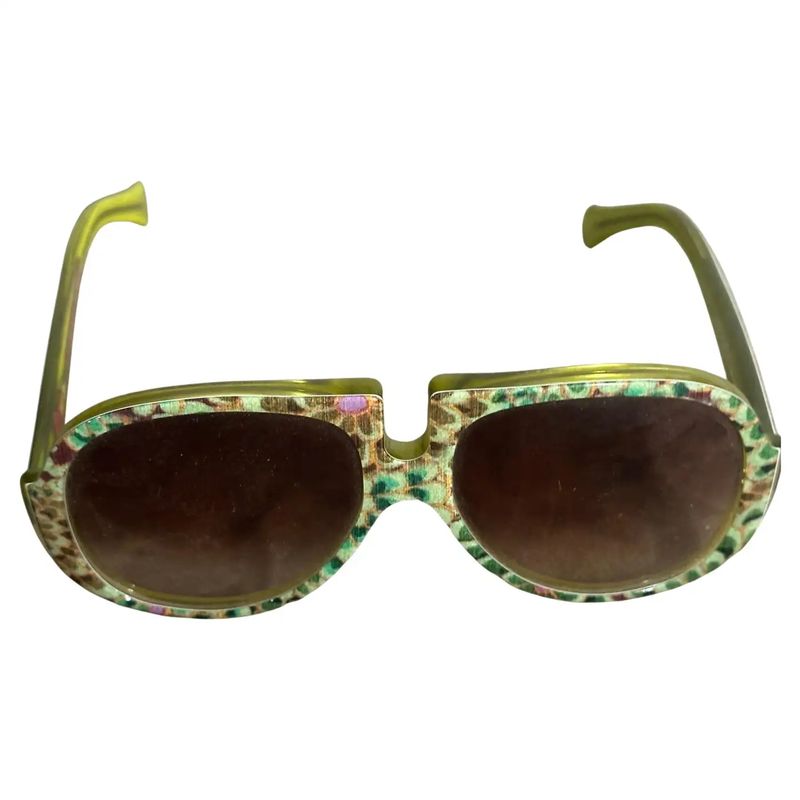 21st Century Vintage Oversized Italian Sunglasses by Patty Paillette