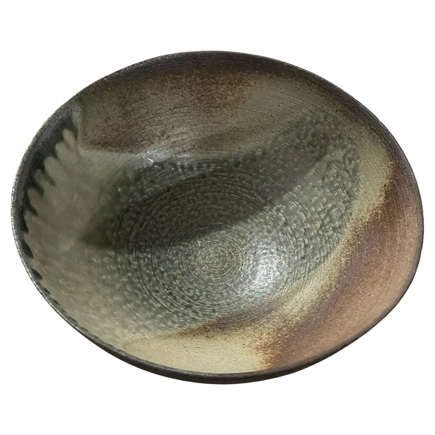 1960s Organic Modern Stoneware Bowl by Nanni Valentini for Ceramica Arcore