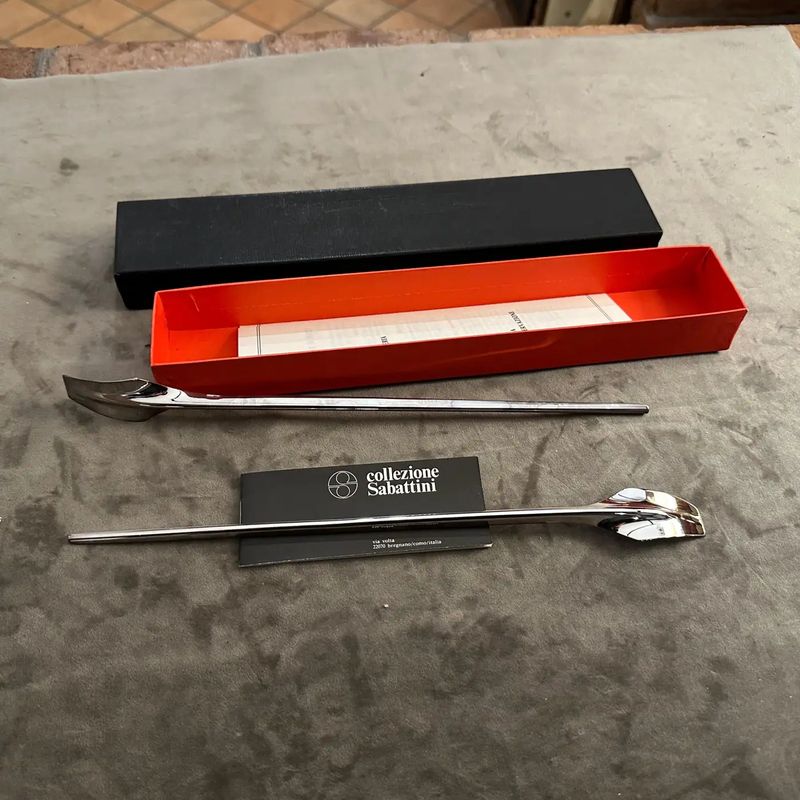 1990s Set of Two Minimalist Cocktail Mixers Designed by Lino Sabattini