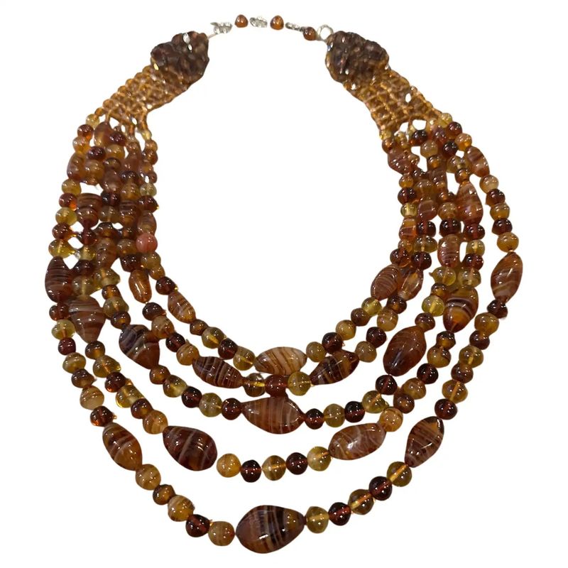 An Iconic 1960s Carnelian Multi-Strand Necklace by Coppola e Toppo