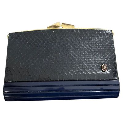 1950s Blue Bakelite and Leather Italian Evening Bag