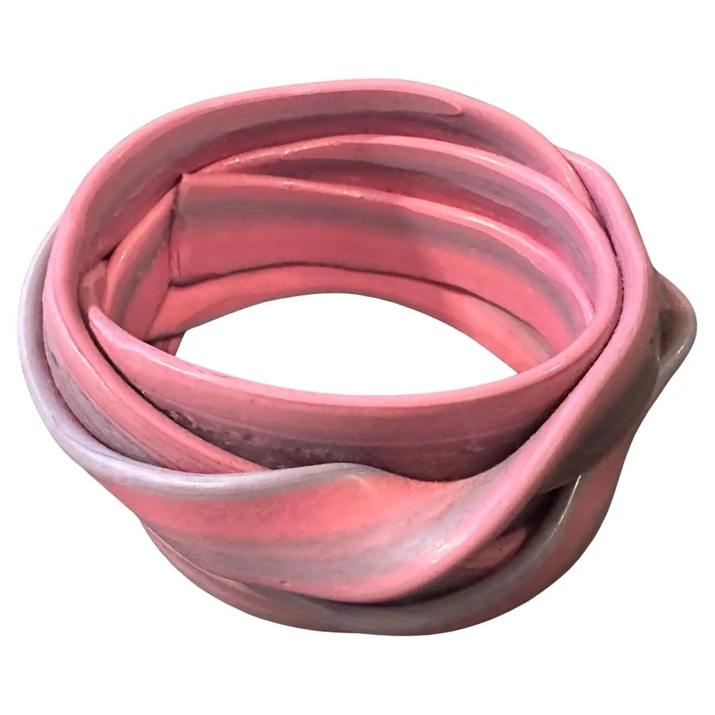 A Vintage 2016 Pink Rubber Bangle Bracelet by Gaetano Pesce for Corsi Design