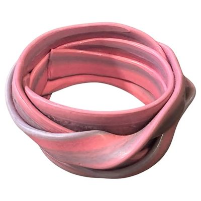 A Vintage 2016 Pink Rubber Bangle Bracelet by Gaetano Pesce for Corsi Design