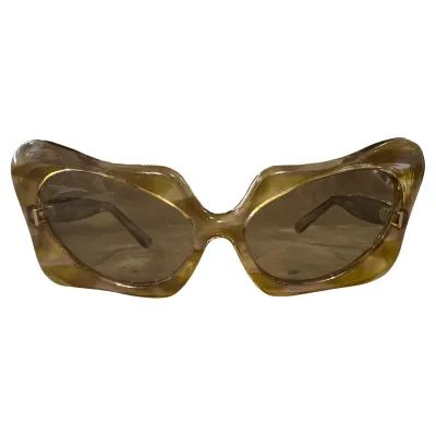 1960s French Riviera Style Amazing French Oversized Sunglasses