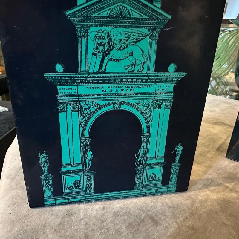 1960s Classical Set of Two Bookends " Porta di Venezia " by Piero Fornasetti