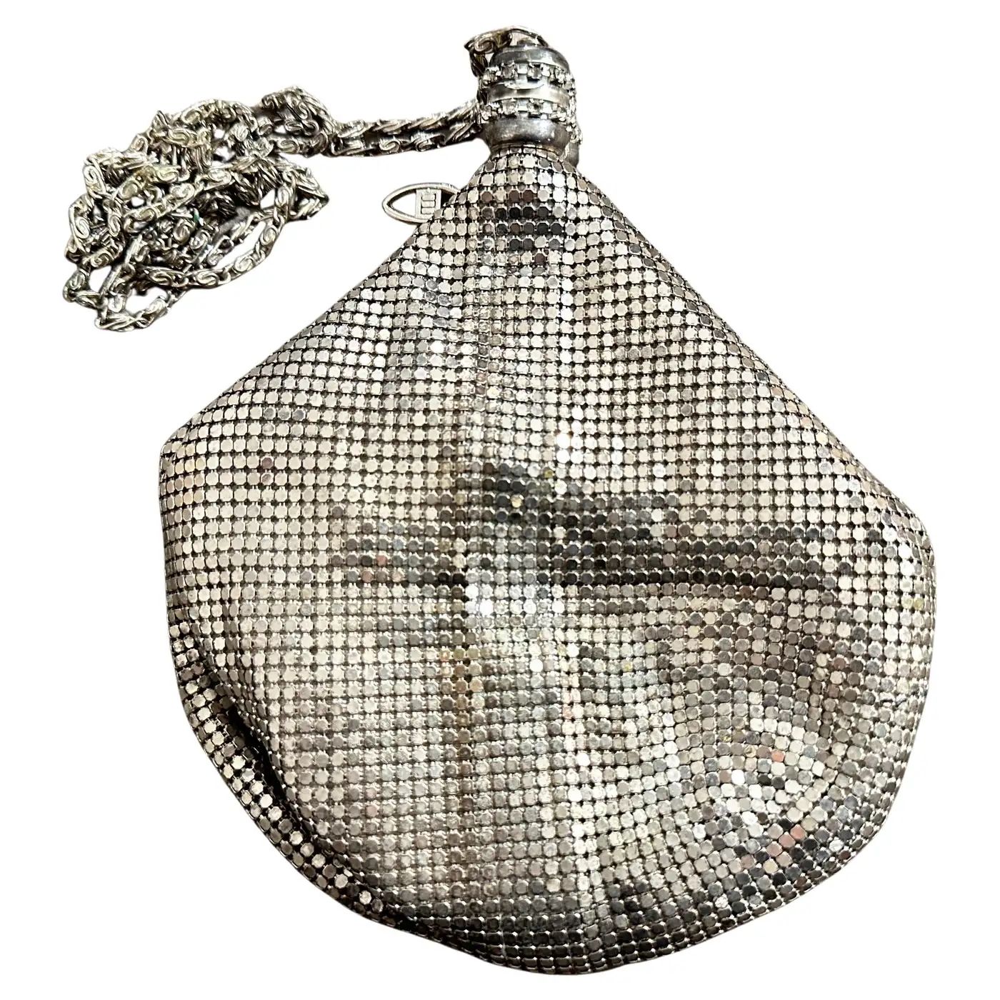 An Amazing 1950s Silver Metal Mesh Italian Evening Bag by Carla Carini