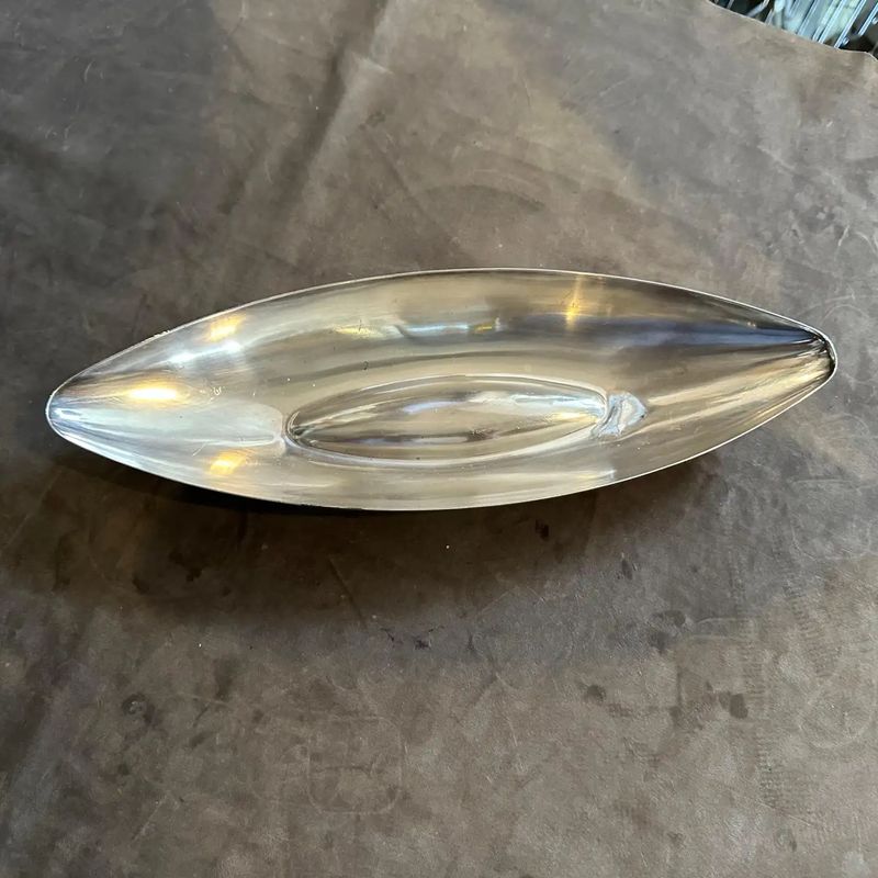 A 1960s Iconic Lino Sabattini for Christofle Minimalist Silver Plated Bowl