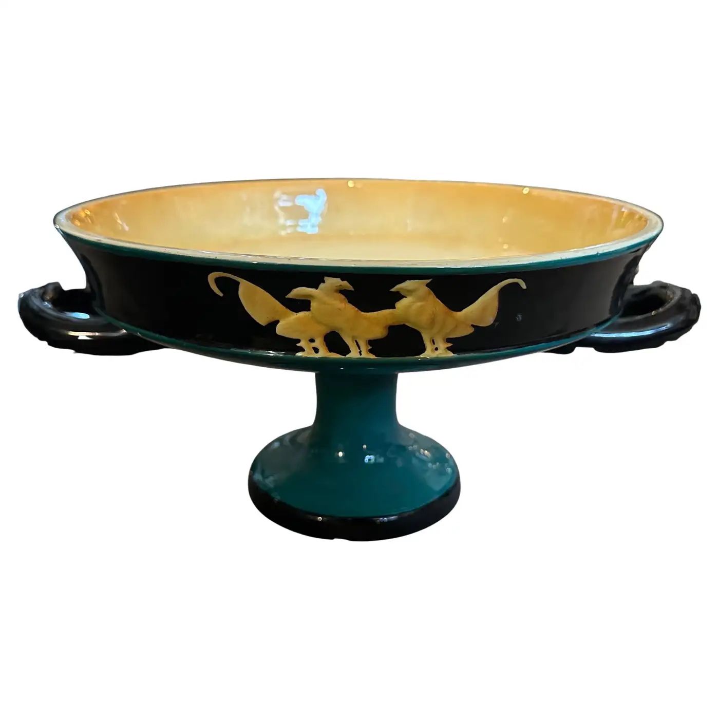 An Elegant 1930s Art Deco Gio Ponti Style Ceramic Italian Centerpiece by Vibi