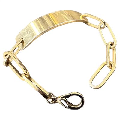 A 1990s Iconic Gilded Metal Bracelet by Emilio Pucci