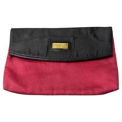 Elegant 1960s Vintage Sorelle Fontana Silk and Leather Evening Clutch