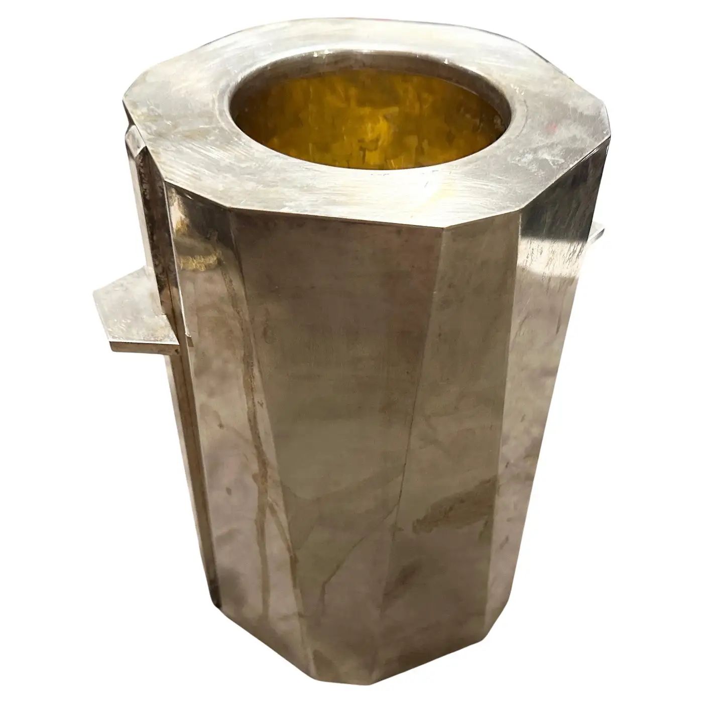 A High Quality 1940s Art Deco Silver Plated Italian Wine Cooler