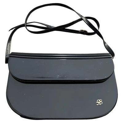 1950s Art Deco Blue Bakelite and Leather Italian Shoulder Bag