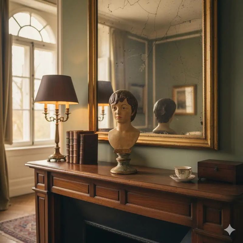 A Neo Classical Revival Hand-Painted Sicilian Terracotta Bust of a Young Boy