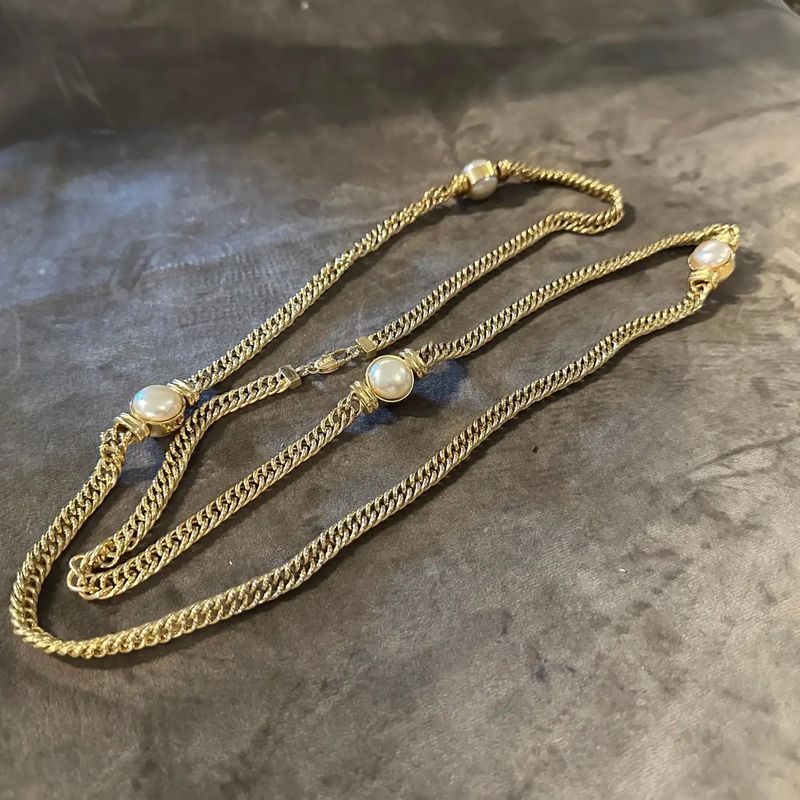1980s High Quality Costume Jewelry Italian Chain by Bijoux Cascio