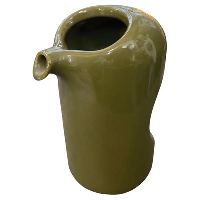 1970s Space Age Green Ceramic Pitcher by Enzo Bioli for Il Picchio