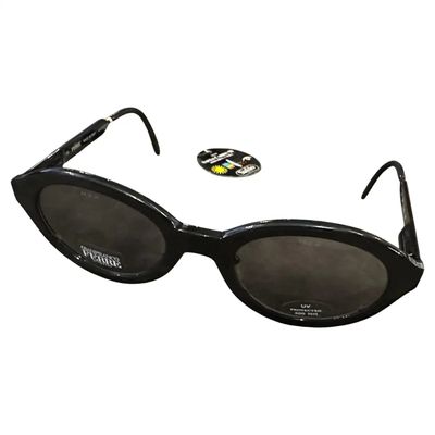 1980s Black Acetate Cat-Eye Sunglasses by Gianfranco Ferrè