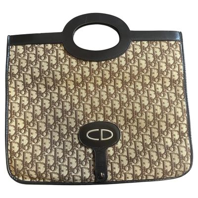 1990s Iconic Continuous Logo Christian Dior Hand Bag also Usable as a Clutch