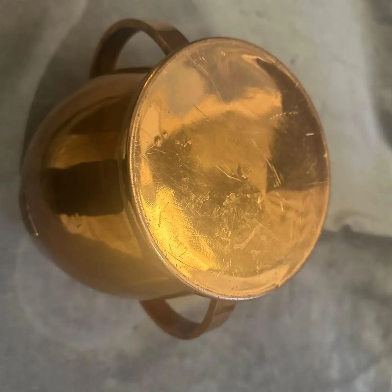 1950s Mid-Century Modern Copper Italian wine Cooler by Cinzano