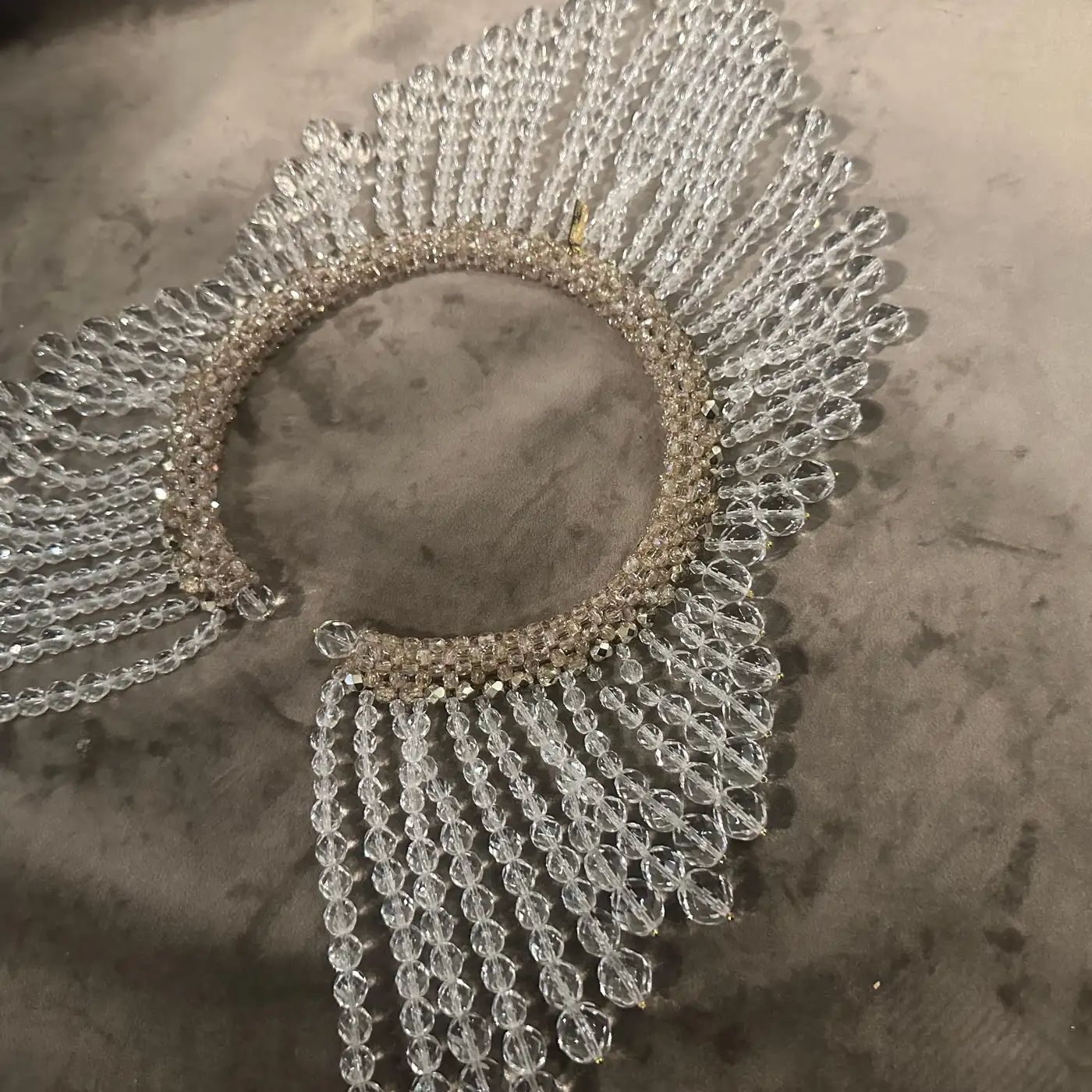 Iconic 21st century Beaded Crystals Multistrand Necklace by Coppola e Toppo