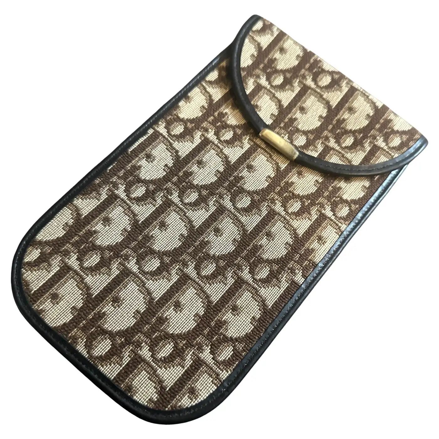 21st Century Leather and Logo Canvas Phone or Glasses Case by Christian Dior