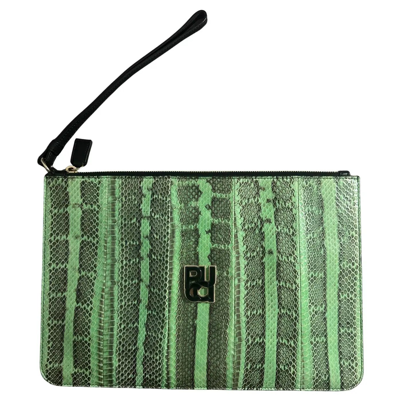 A 21st Century Green Print Python Belt Bag by Emilio Pucci A 21st Century Green Print Python Belt Bag by Emilio Pucci