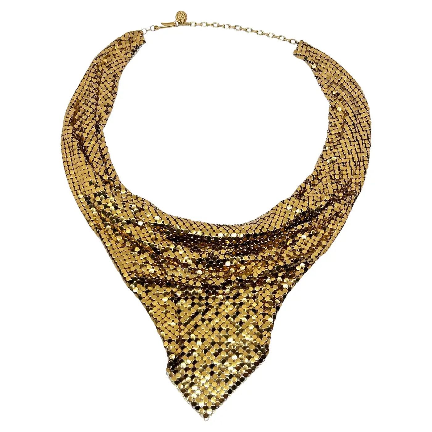A 1960s Golden Mesh Italian Necklace Accessory