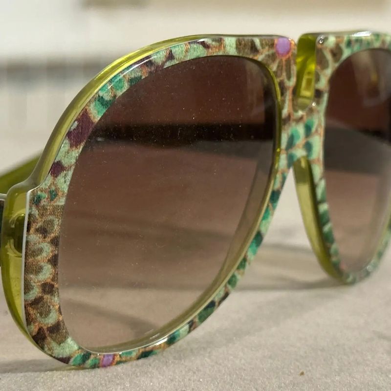 21st Century Vintage Oversized Italian Sunglasses by Patty Paillette