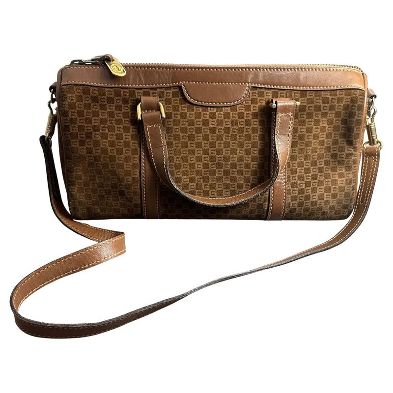 1980s Brown Leather Shoulder Bag by Gucci