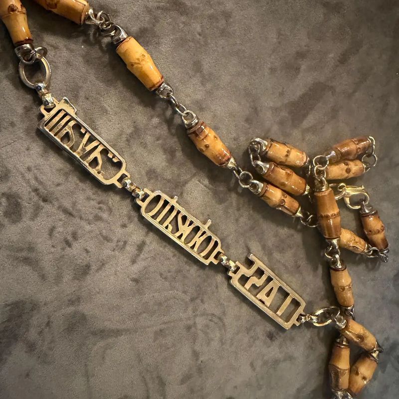 2000s Amazing Brass and Bamboo Chain by Class Roberto Cavalli