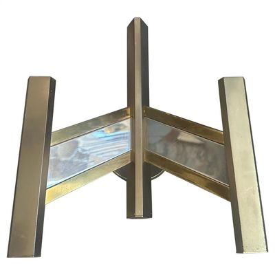 1960s Mid-Century Modern Brass and Steel Italian Wall Sconce by Gaetano Sciolari
