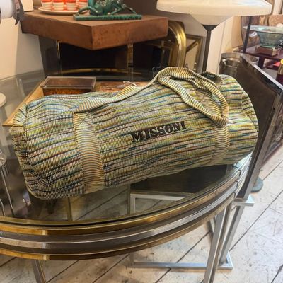 A 1990s Iconic Multicolored Tones Bowling Duffel Bag by Missoni